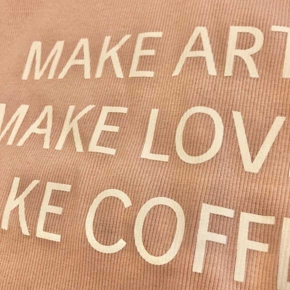 Daydream Make Art Mock Neck Top in Rose - Picture 5 of 8